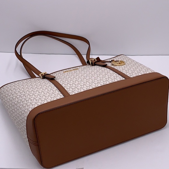 MICHAEL KORS TOP ZIP LARGE SHOULDER TOTE VANILLA COLOR NWT - Picture 10 of 16